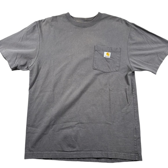 Carhartt Mens S Gray Pocket T Shirt Original Fit‎ Short Sleeve grunge Streetwear - Picture 2 of 10